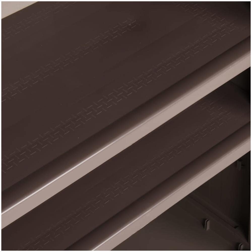 Armadio da Giardino Marrone 65x45x88 cm in Rattan PP - Foto 3