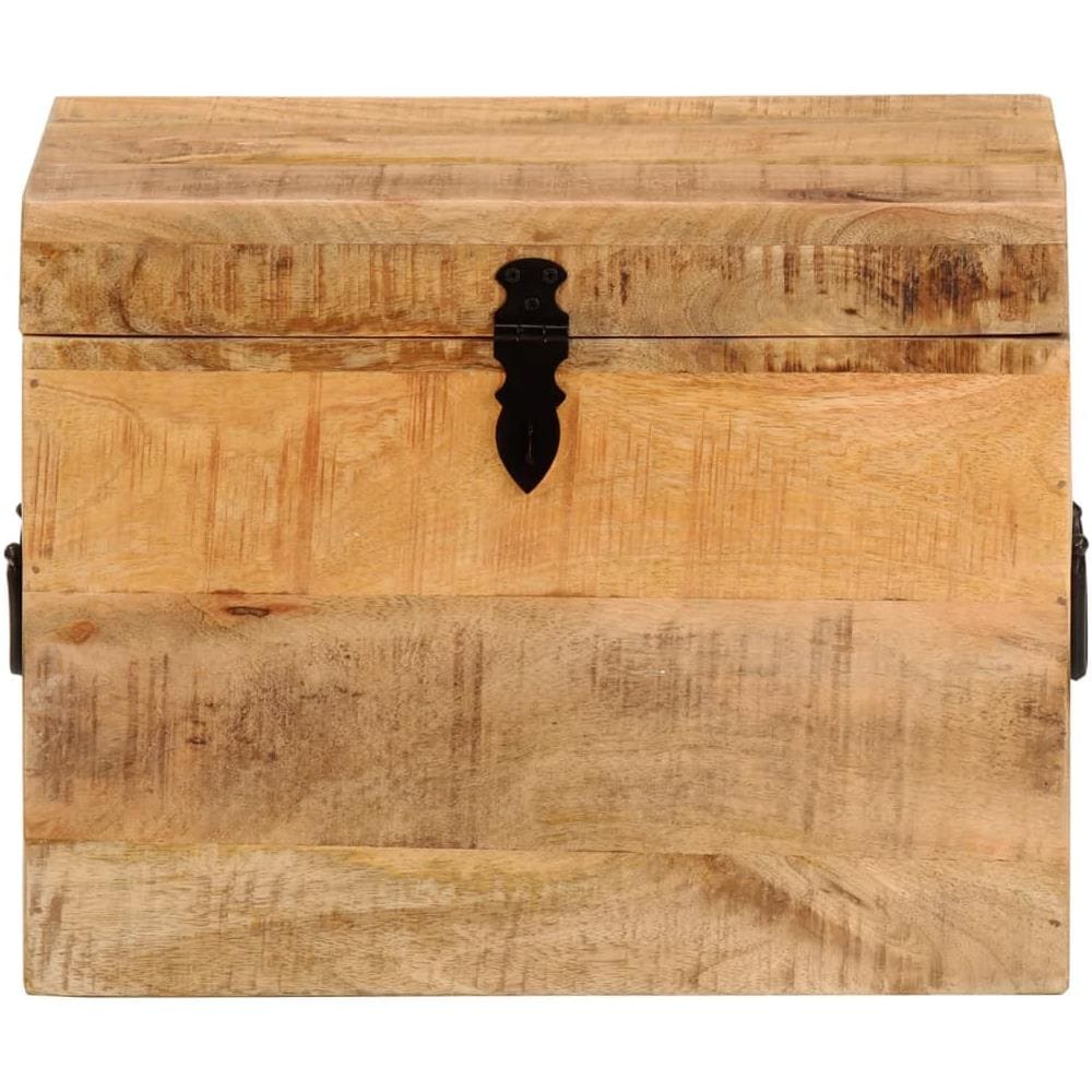 Contenitore Portaoggetti 39x28x31cm In Legno Massello Di Mango - Foto 2