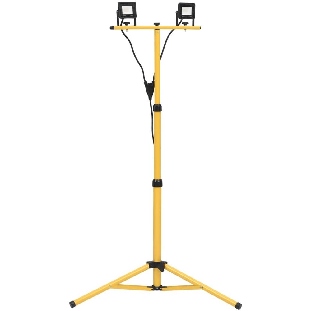 Faretto A Led Con Treppiede 2x10 W Bianco Freddo - Foto 1