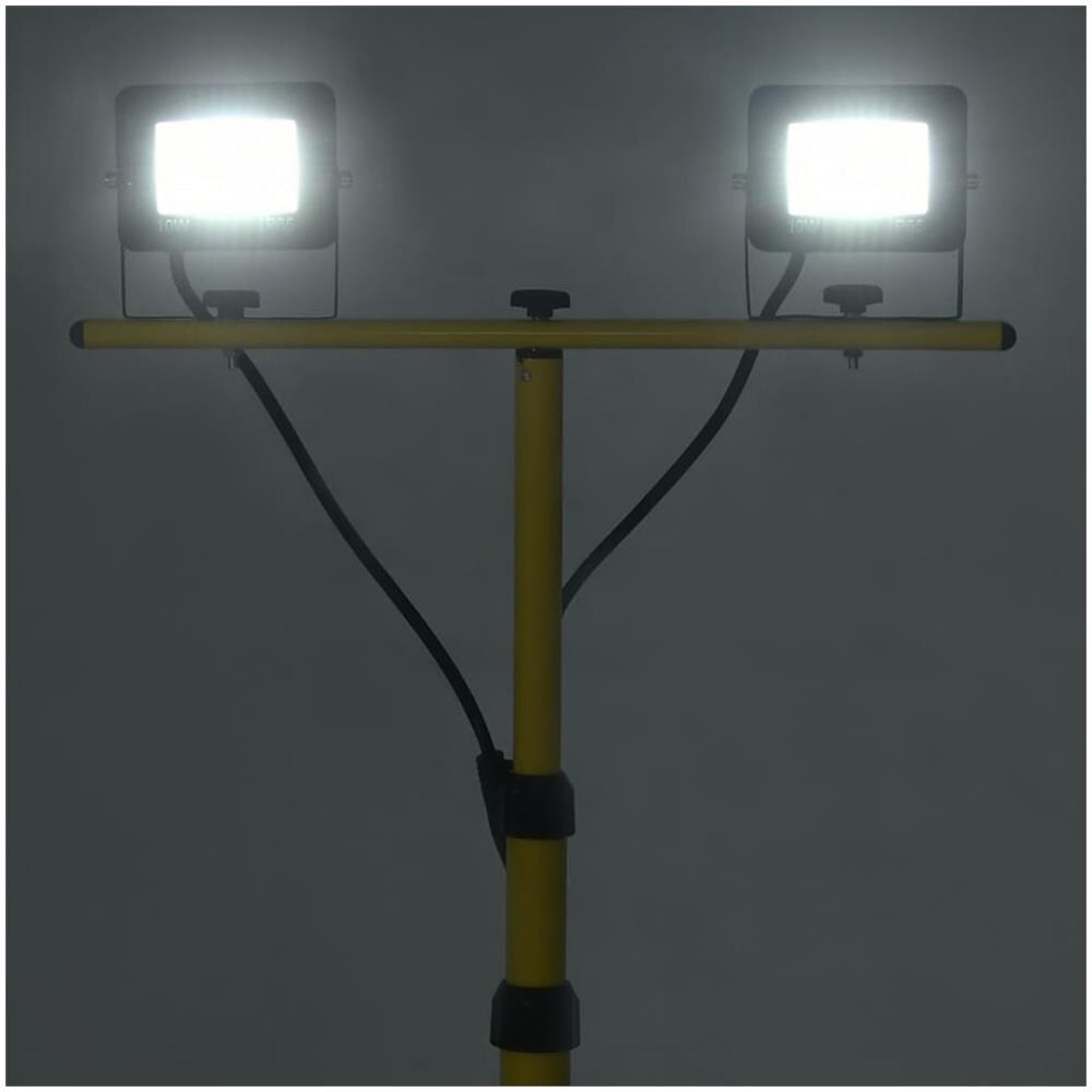 Faretto A Led Con Treppiede 2x10 W Bianco Freddo - Foto 2