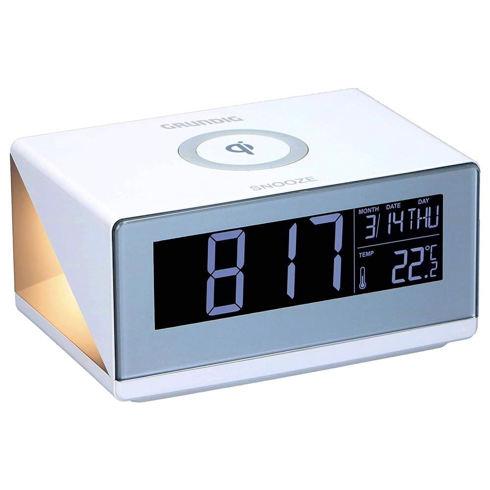 Sveglia Orologio Digitale Con Caricatore Caricabatteria Wireless Smartphone - Foto 5