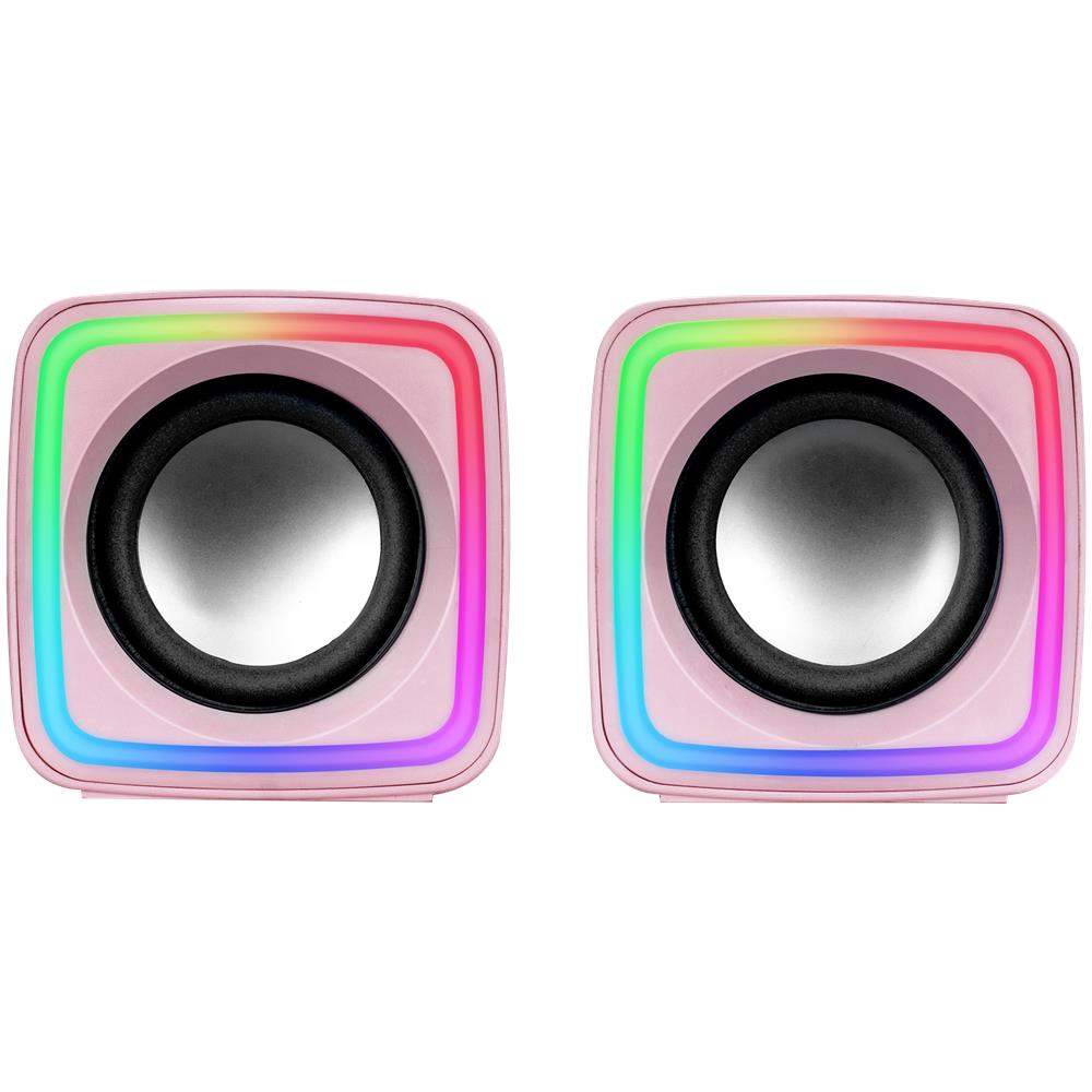 Altoparlante da gioco RGB compatto MSCUBEP Cablato Potenza 8 W Colore Rosa - Foto 2