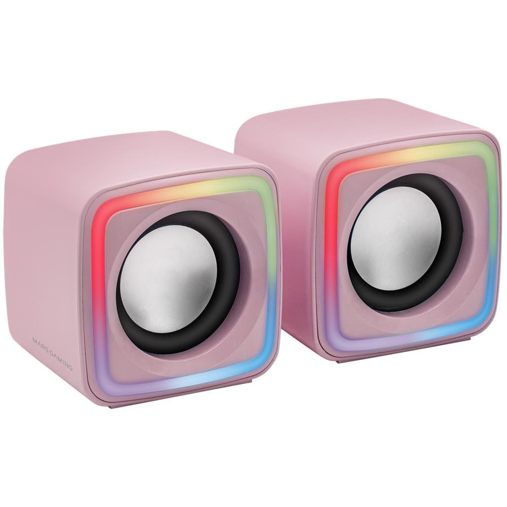 Altoparlante da gioco RGB compatto MSCUBEP Cablato Potenza 8 W Colore Rosa - Foto 1