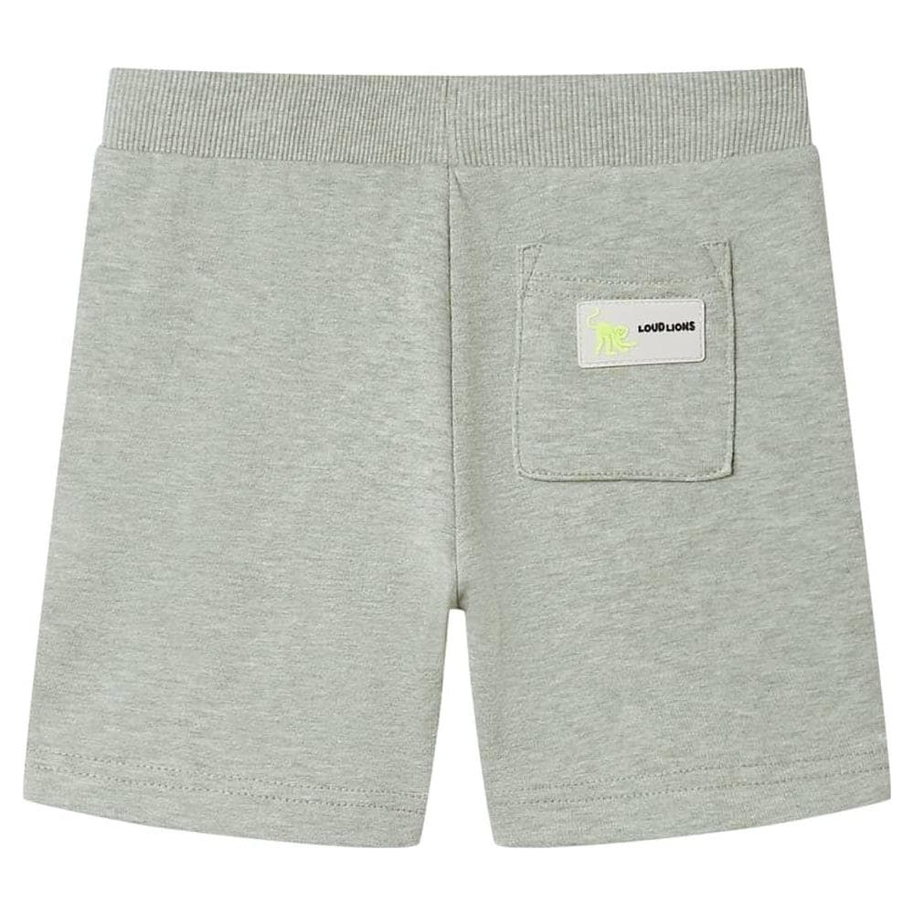 Pantaloncini per Bambini con Coulisse Cachi Chiaro Mélange 140 - Foto 2