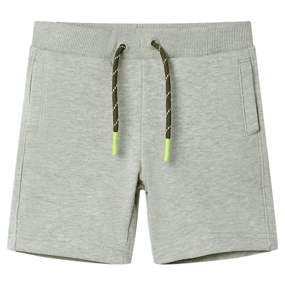 Pantaloncini per Bambini con Coulisse Cachi Chiaro Mélange 140 - Foto 1