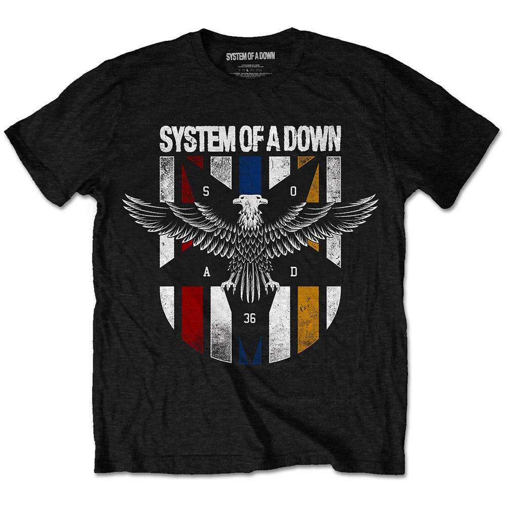 System Of A Down - Eagle Colours Black (T-Shirt Unisex Tg. S)  - Foto 1