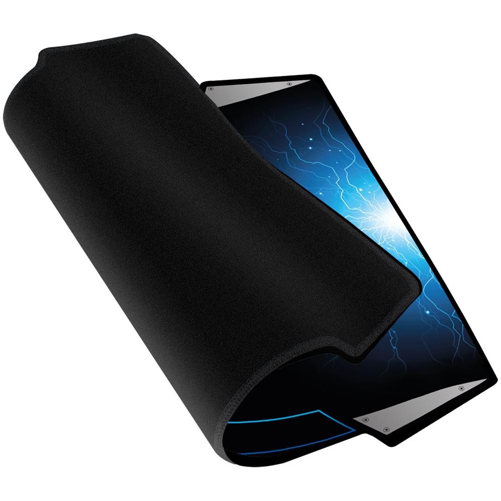 Mousepad Gaming PL3340 Colore Nero, Blu, Argento (L)  - Foto 2