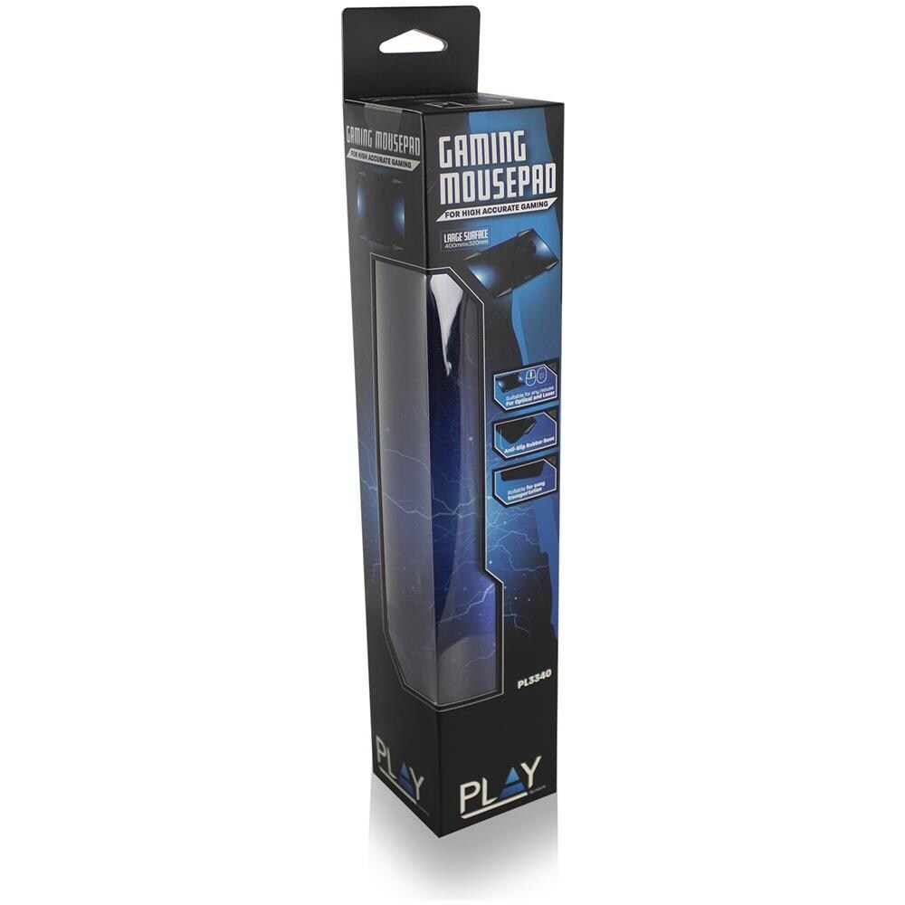 Mousepad Gaming PL3340 Colore Nero, Blu, Argento (L)  - Foto 5