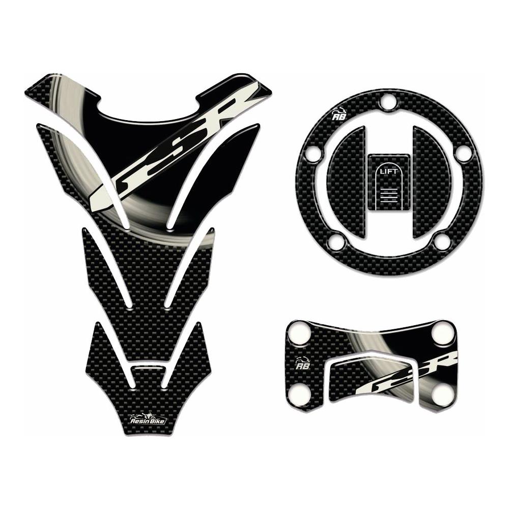 Kit Adesivi 3d Serbatoio E Sterzo Compatibili Con Suzuki Gsr 2006-2010 - Foto 1