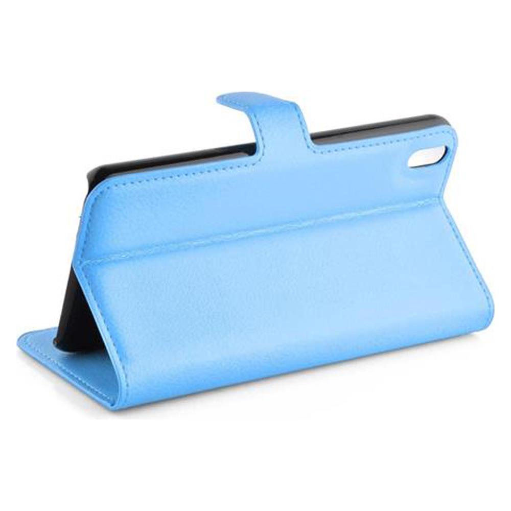 Custodia Compatibile Con Htc Desire 816 In Pastello Blu - Coperchio Protettiva Con Chiusura Magnetica, Funzione Stand E Tasca Per Le Carte - Foto 2