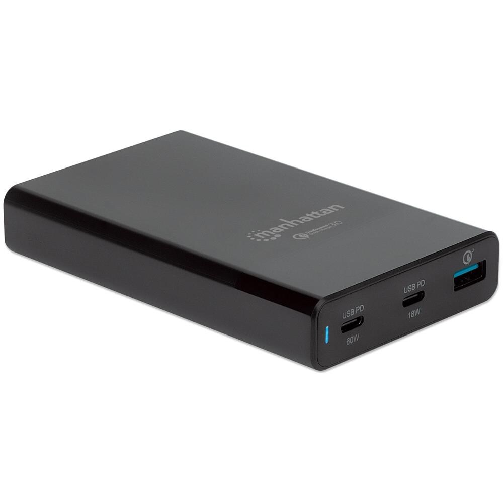 Alimentatore Quick Charge 3.0 3a 2xusb-c 1xusb-a 65w Nero - Foto 2