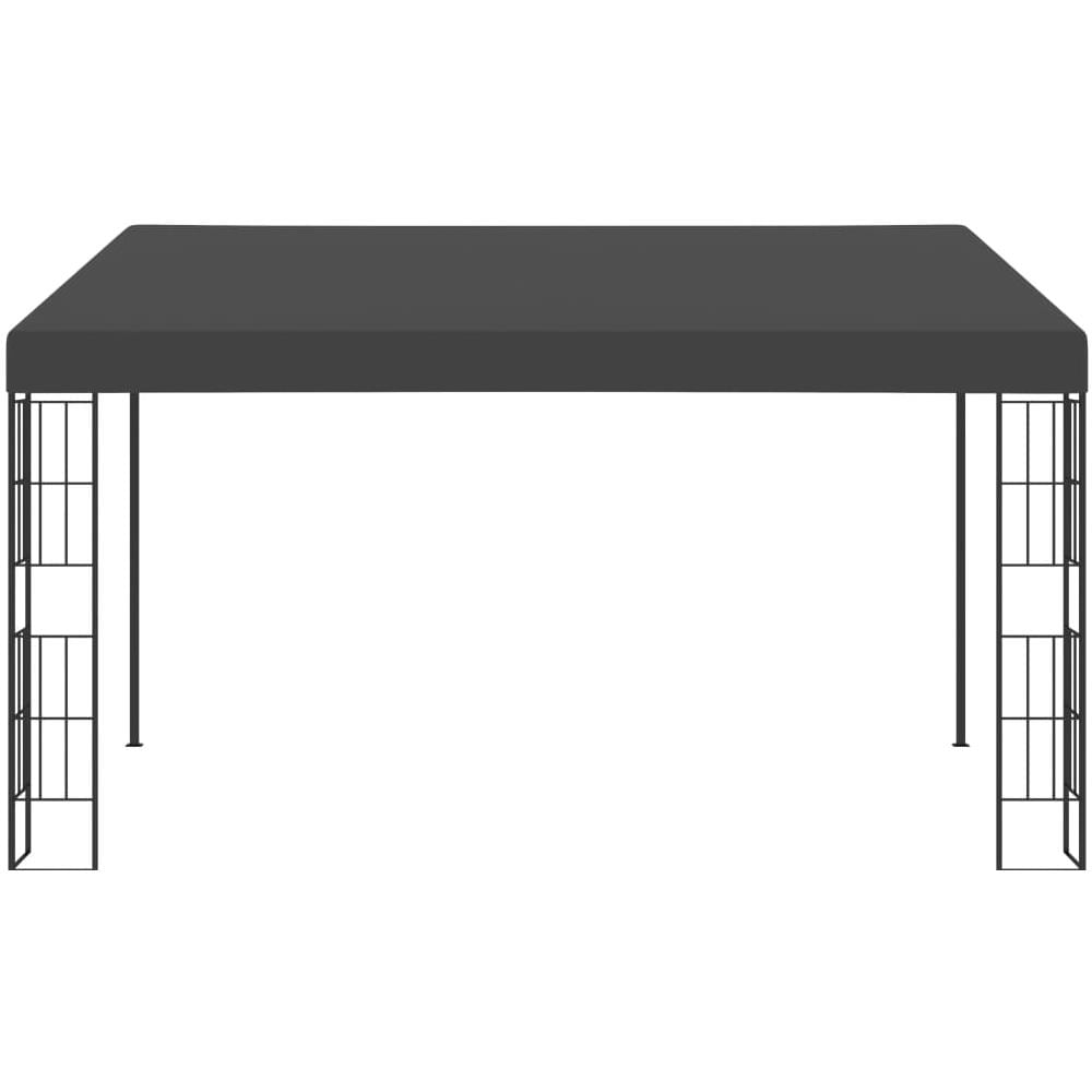 Gazebo A Parete 3x4 M Antracite In Tessuto - Foto 2