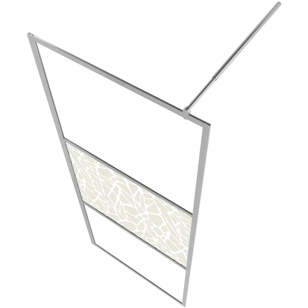 Parete per Doccia Walk-in in Vetro ESG Design Pietra 100x195 cm - Foto 2