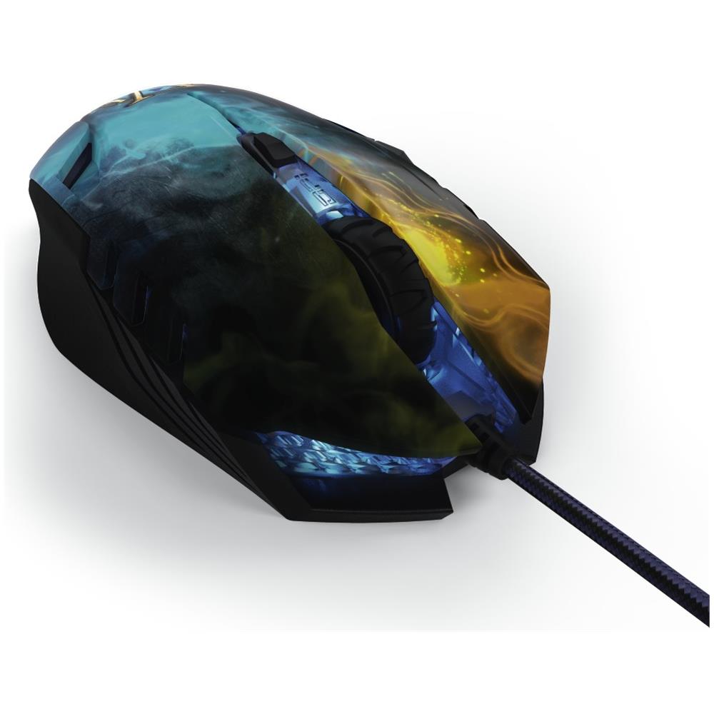 Mouse Gaming uRage Morphmouse Magic 6 Tasti 2400 DPI Colore Nero-Blu-Giallo  - Foto 1