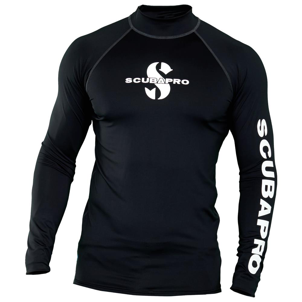 Rash Guard Long Sleeve Upf50 Uomo Nero Xxl - Foto 1