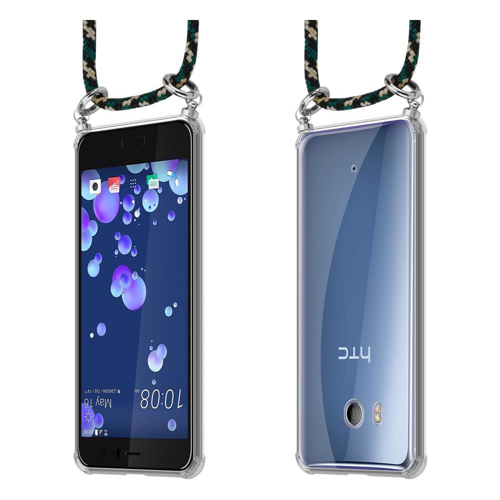 Catena Di Telefoni Cellulari Compatibile Con Htc Ocean / U11 In Camouflage - Coperchio Protettivo In Silicone Con Anelli D'argento, Cinturino In Corda E Custodia Staccabile - Foto 8