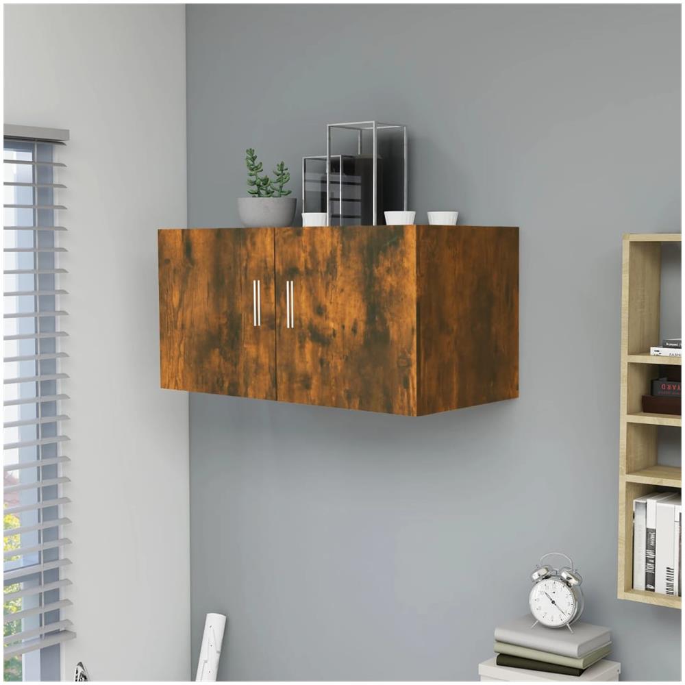 Armadietto Da Parete Rovere Fumo 80x39x40 Cm Legno Multistrato - Foto 1