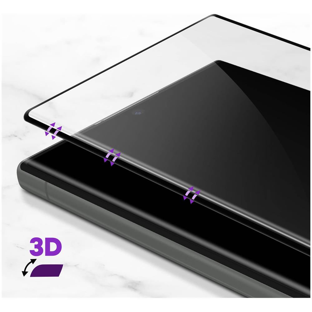 Film Per Samsung S23 Ultra Infrangibile Bordo Incurvato 3d Nero - Foto 2