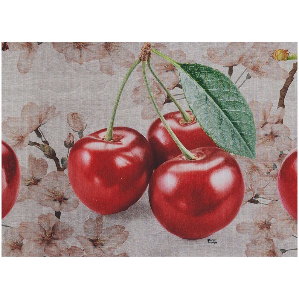Tappeto Passatoia Cucina Antiscivolo Stampa Digitale Sprinty Disegno Cherry 52x500 Cherry - Foto 2