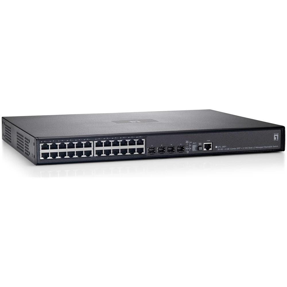 Gtl-2691 Switch Di Rete Gestito L3 Gigabit Ethernet (10/100/1000) Nero - Foto 1