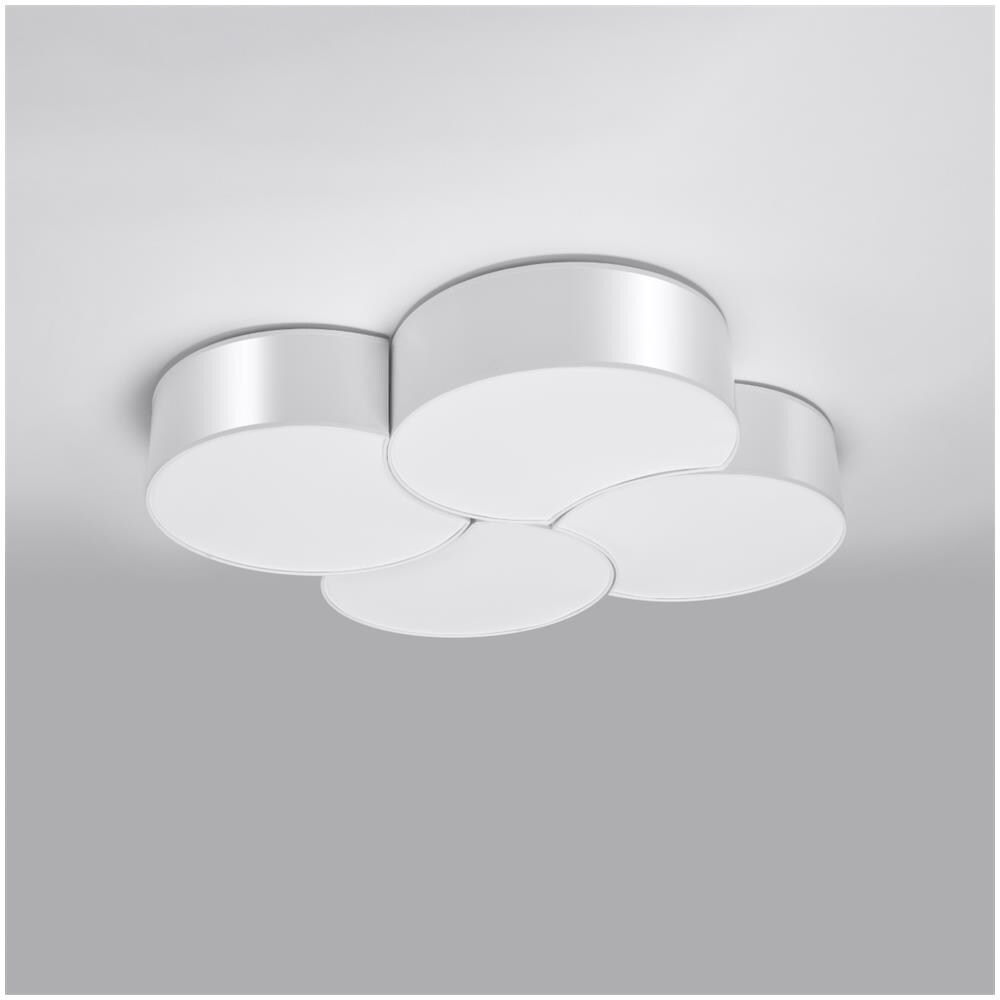 Lampada Da Soffitto Circle 4 Bianco Sl. 1053 - Moderno Lampade Da Soffitto Bianco 11.5x78x71.5 Cm - Foto 2
