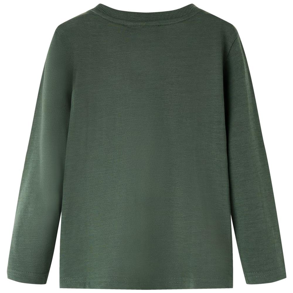 Maglietta Da Bambino A Maniche Lunghe Auto Da Corsa Verde Scuro 104 - Foto 2