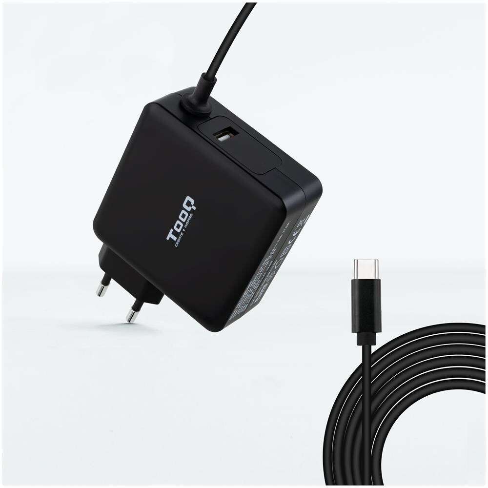 TQLC-USBC90PD adattatore e invertitore Auto 90 W Nero - Foto 1
