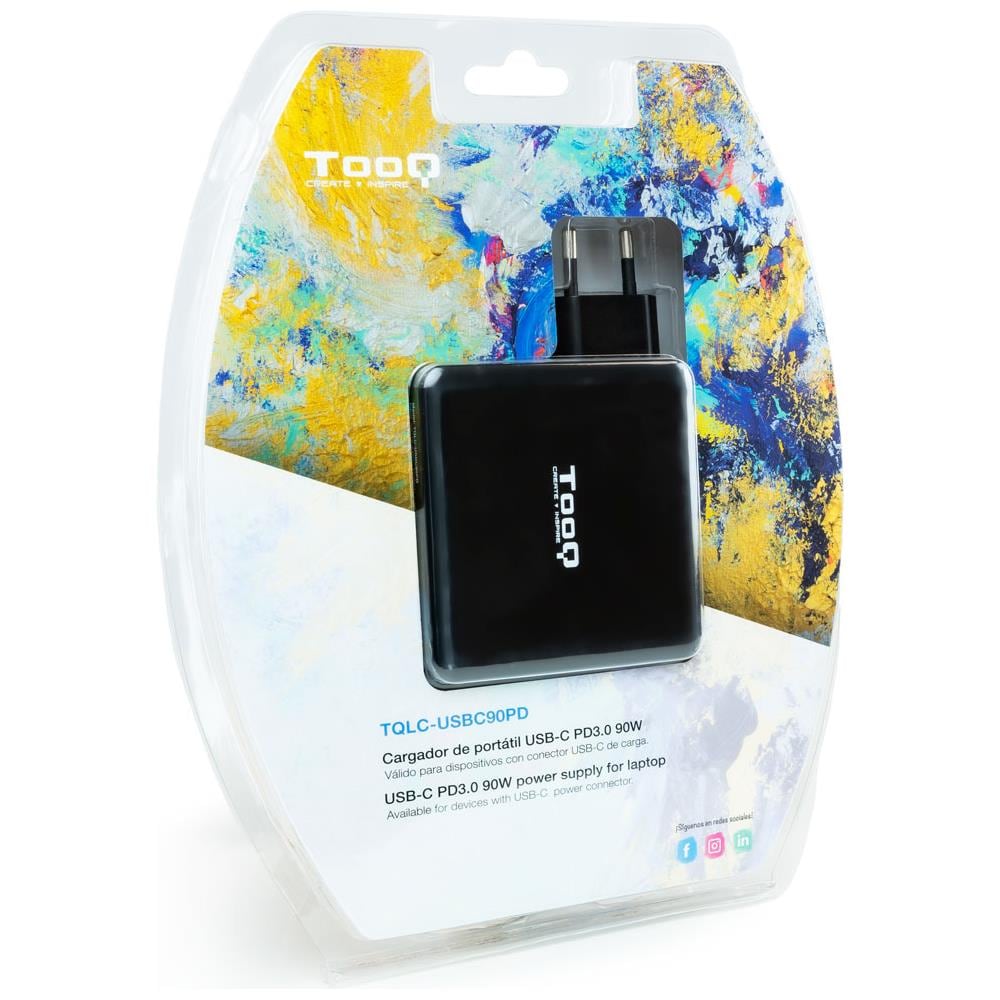 TQLC-USBC90PD adattatore e invertitore Auto 90 W Nero - Foto 6
