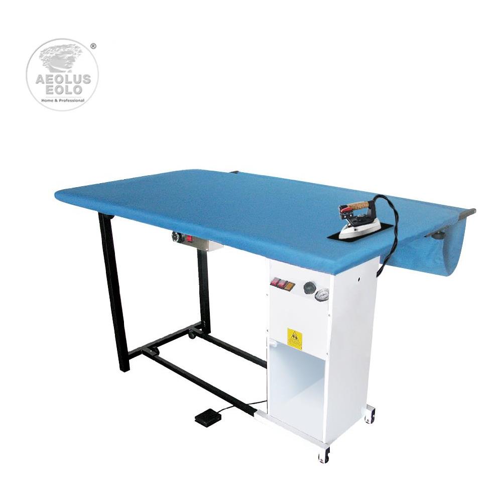 EOLO Tavolo da Stiro Professionale Rettangolare TS06 V6 Piano Riscaldato Aspirante 150x81 cm Caldaia a Risparmio Energetico Ferro da Stiro Termostato Raccogli Tenda Ruote Efficienza Energetica A++ - Foto 1