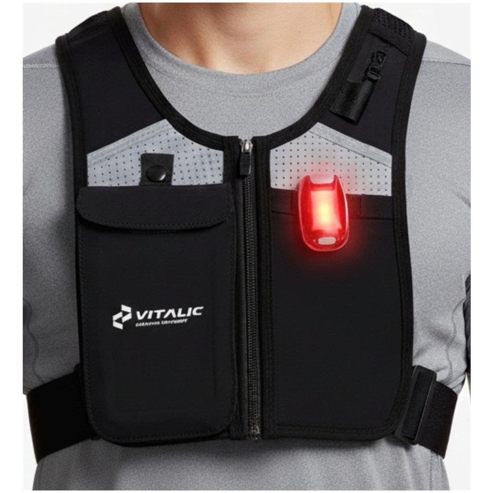 Gilet da corsa riflettente con supporto per telefono - Foto 1