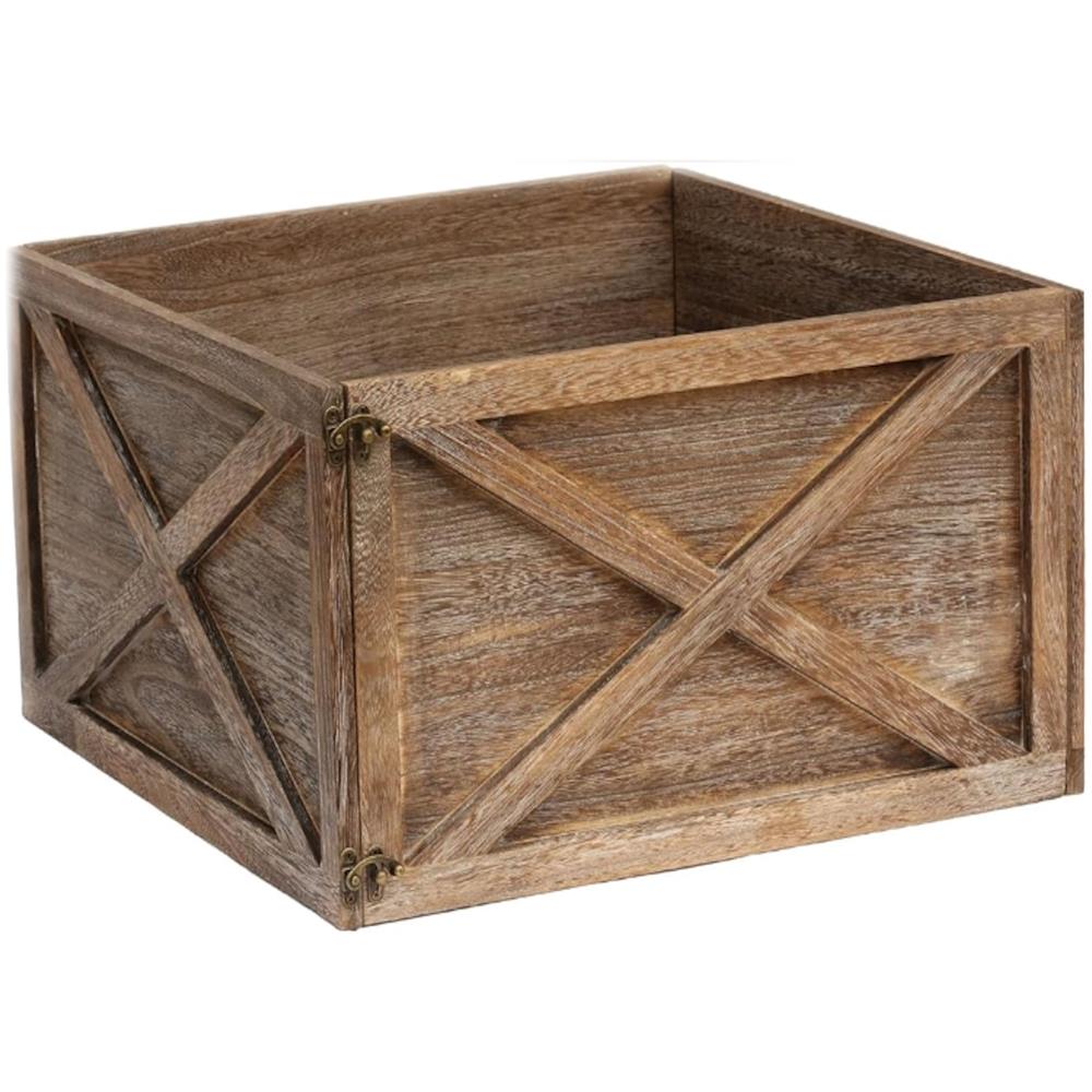 Copertura per vaso per base albero di Natale in juta 66x25 cm - Foto 1