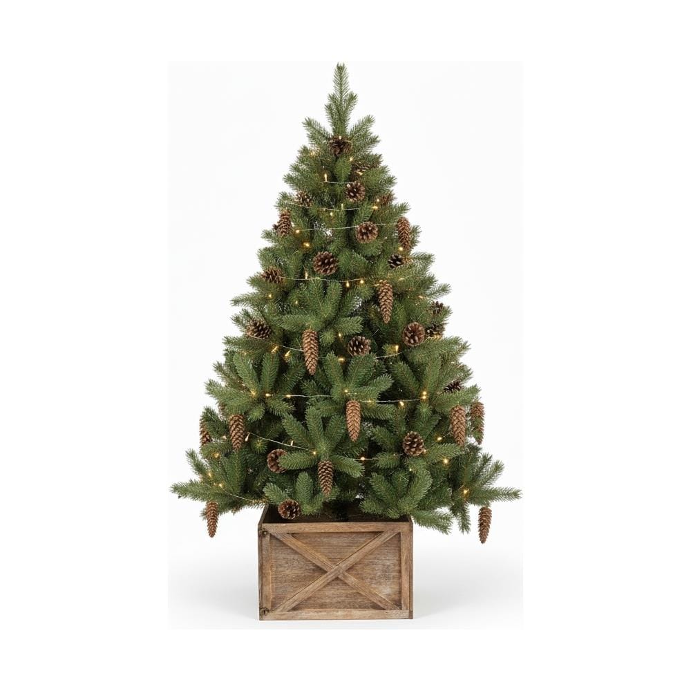 Copertura per vaso per base albero di Natale in juta 66x25 cm - Foto 2