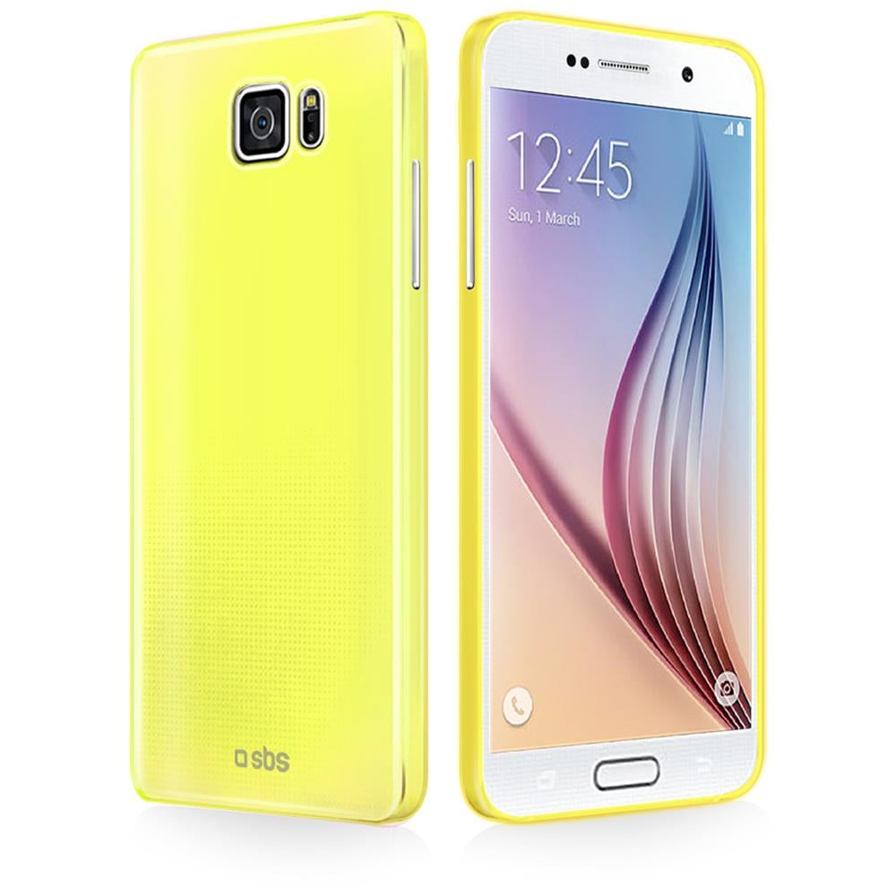 Cover Fluo Giallo Per Samsung Galaxy S6 - Foto 1