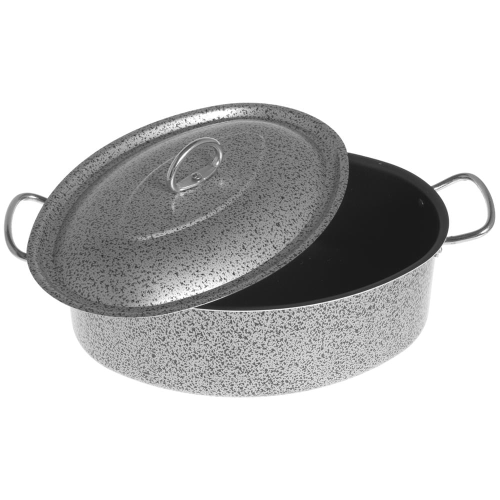 Casseruola Ovale Antiaderente con Coperchio 32 cm - Linea Salt Pepper - Foto 2