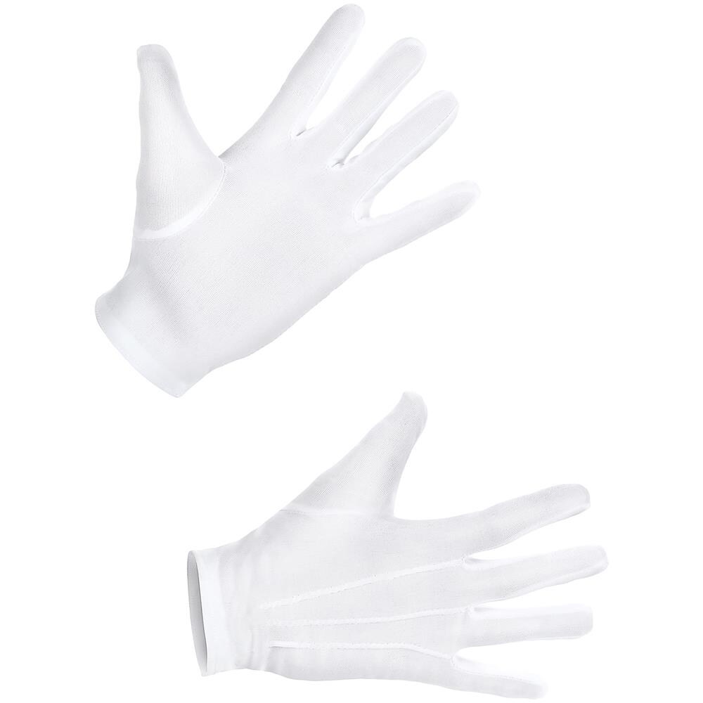 Guanti Corti Bianchi Per Adulto Xl - Foto 1