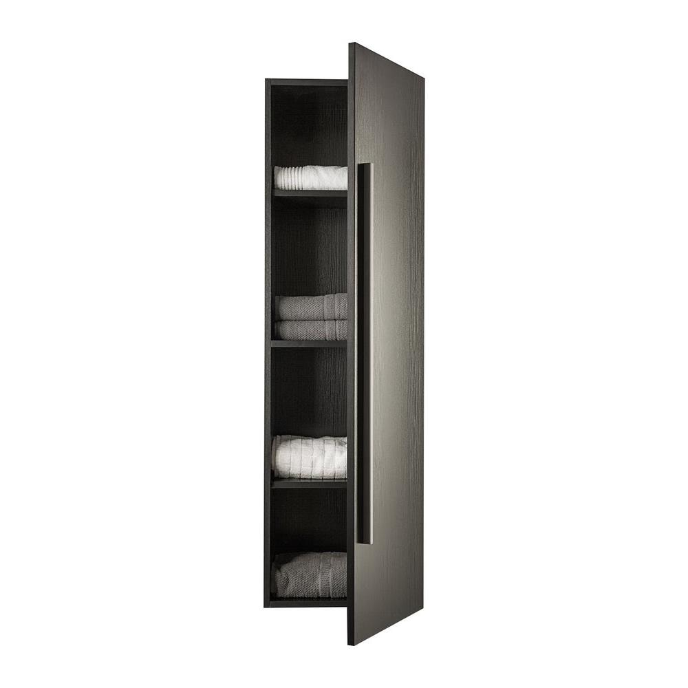 Armadietto Da Bagno - Laterale - Verticale - Nero - Mataro - Foto 1