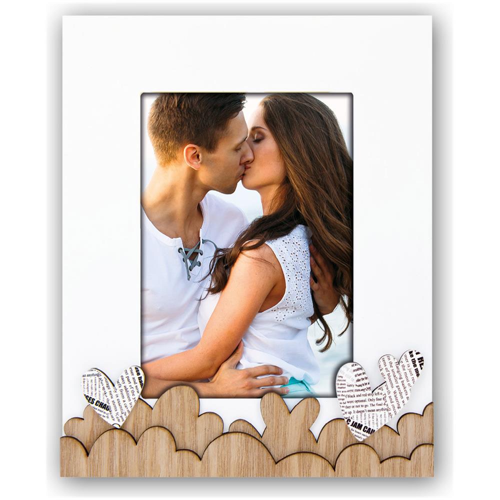 " ""Romina Cornice portafoto, Legno, Multicolore, 20 x 2.2 x 25 cm" - Foto 1