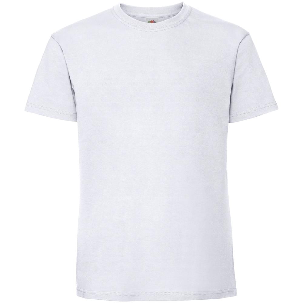 Maglietta A Maniche Corte Premium Uomo (3xl) (bianco)  - Foto 1