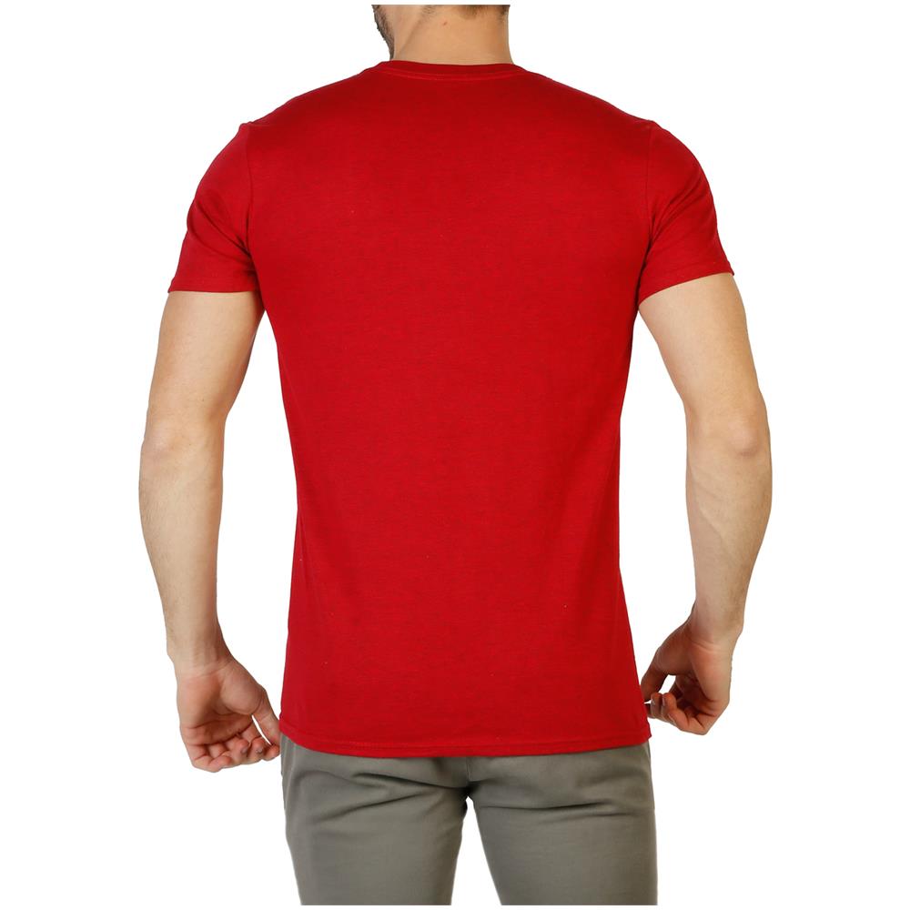 T-shirt Uomo Rosso Rfmts956 antique-cherry-red Taglia S - Foto 2