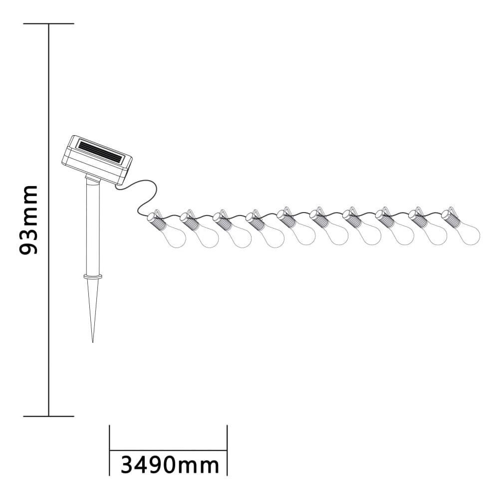 Luci Da Festa A Batteria Con 10 Led Alicante Transparente - Foto 2