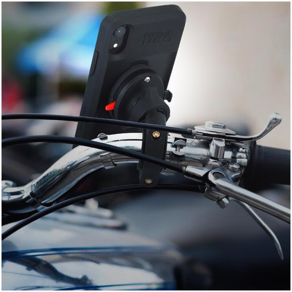 Porta-cellulare Moto Manubrio Magnetico / meccanico Fitclic Neo Tigra Nero - Foto 5