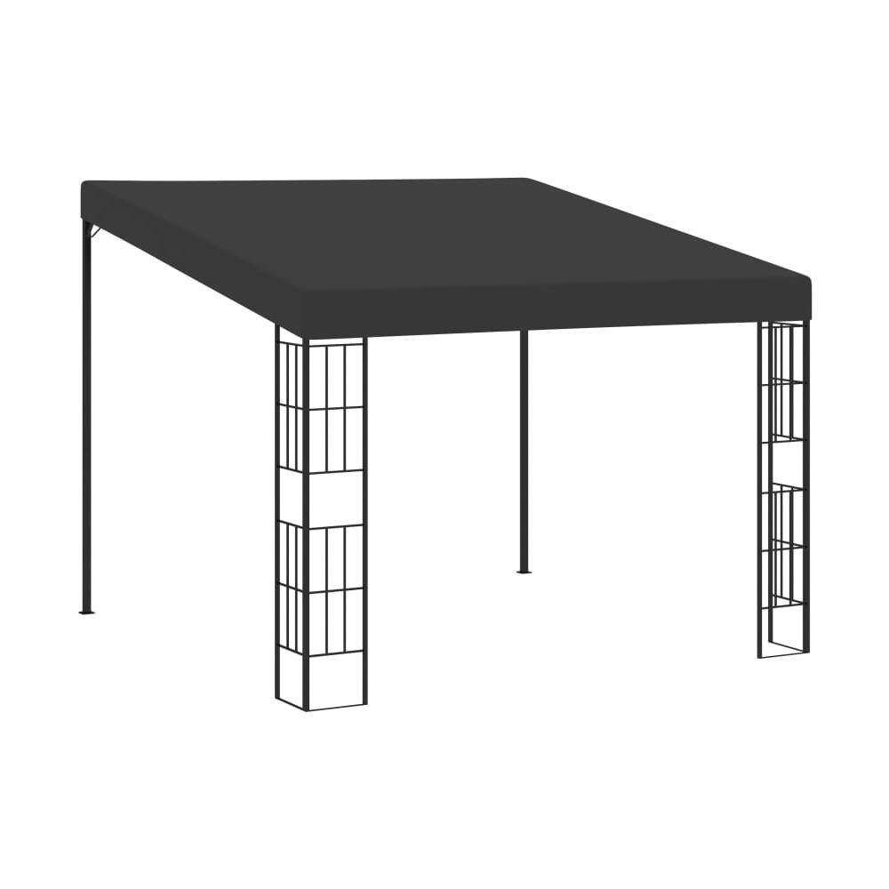Gazebo A Parete 3x3 M Antracite In Tessuto - Foto 1
