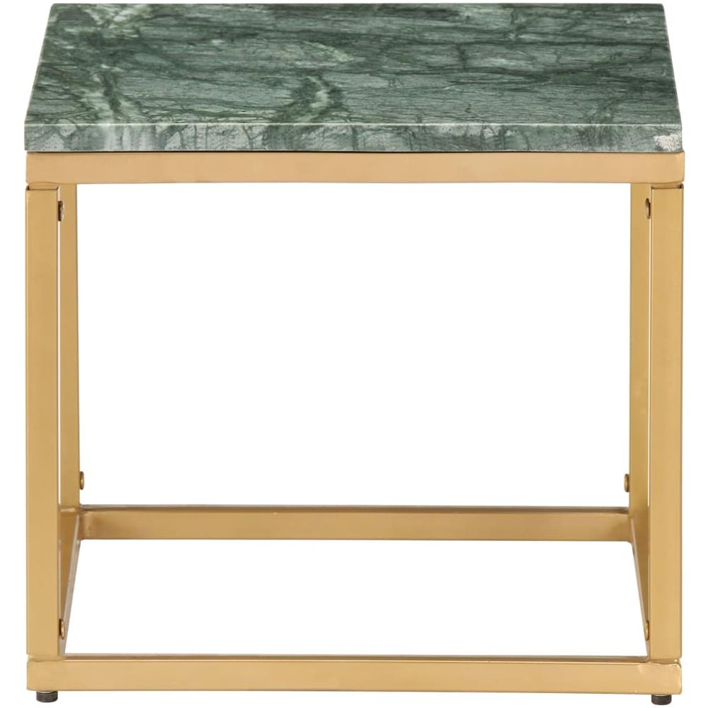 Tavolino Da Caffè Verde 40x40x35 Cm Pietra Vera Testura Marmo - Foto 2