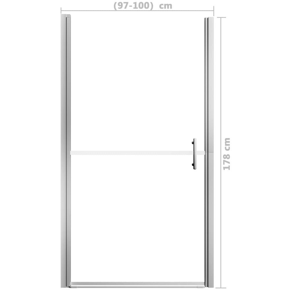 Porta per Doccia in Vetro Temperato 100x178 cm - Foto 2