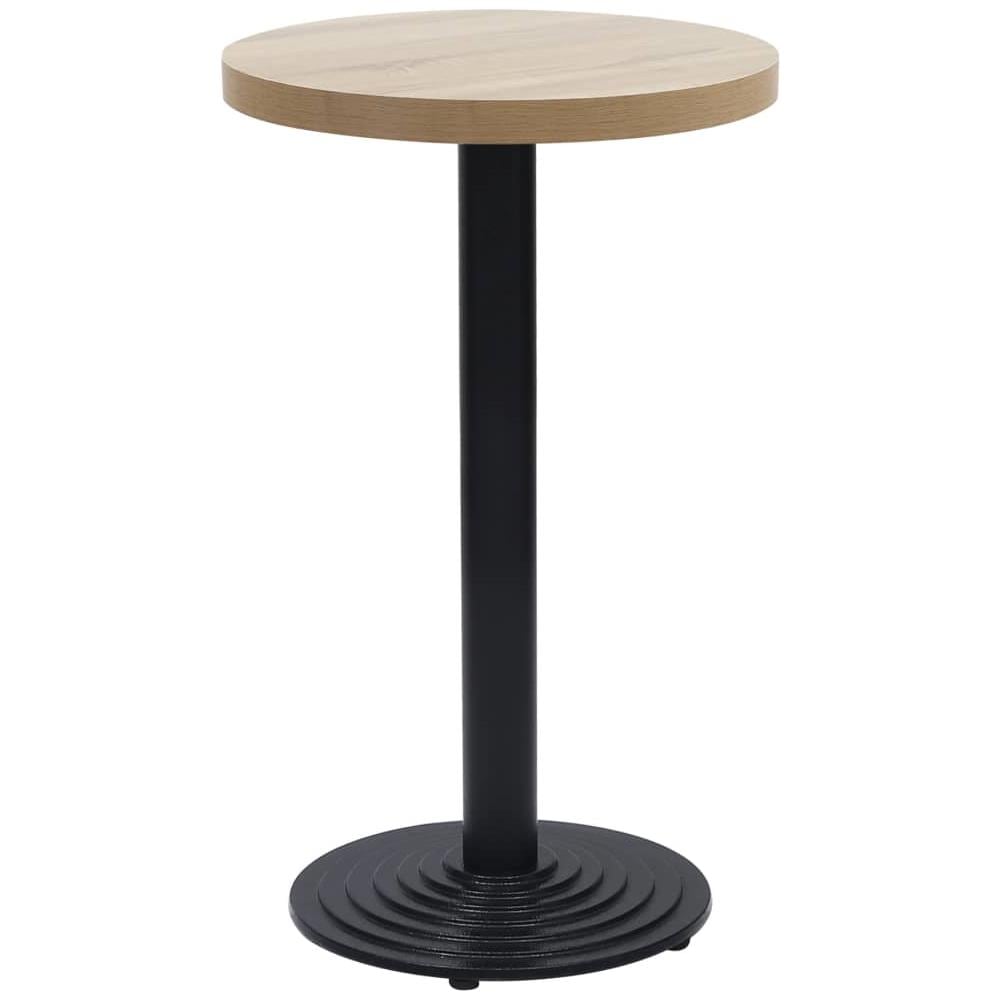 Gamba Per Tavolino Da Bar Nero 43x72 Cm In Ghisa - Foto 2