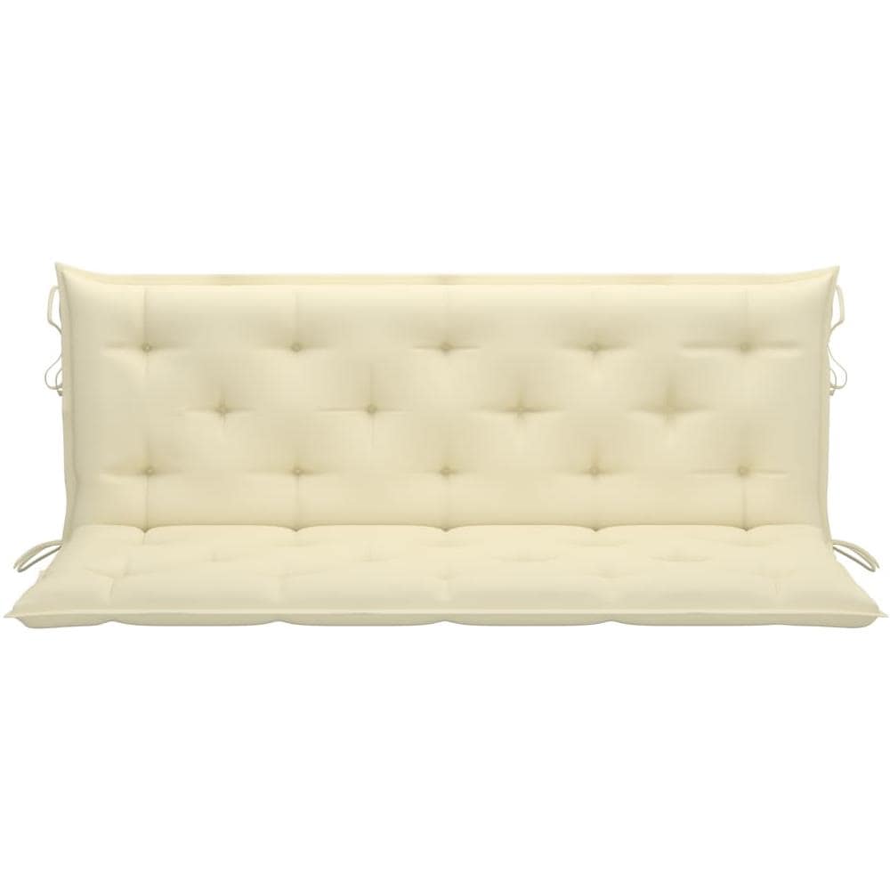 Cuscini Panca Giardino 2pz Bianco Crema 150x50x7 Tessuto Oxford - Foto 7