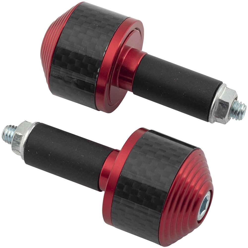 Set Bilancieri Contrappesi Stabilizzatori Manubrio Moto Scooter Alluminio Rosso - Foto 7