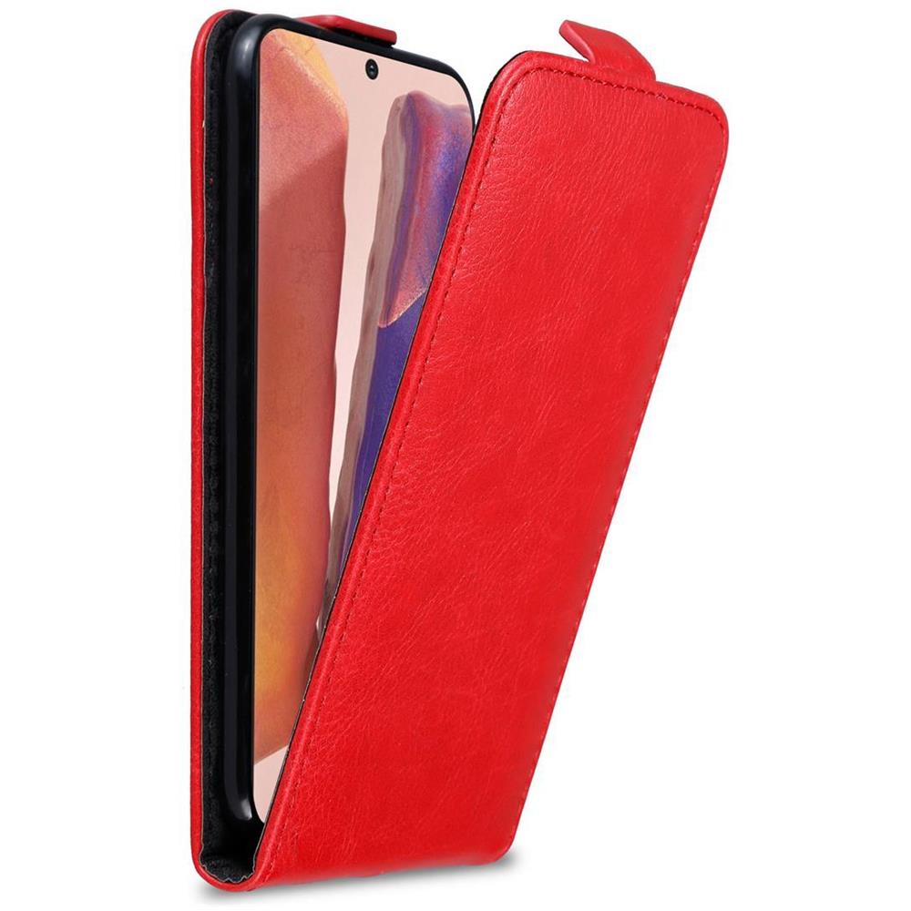 Custodia Compatibile Con Samsung Galaxy Note 20 In Rosso Mela - Coperchio Protettivo In Design Flip Con Chiusura Magnetica - Foto 1