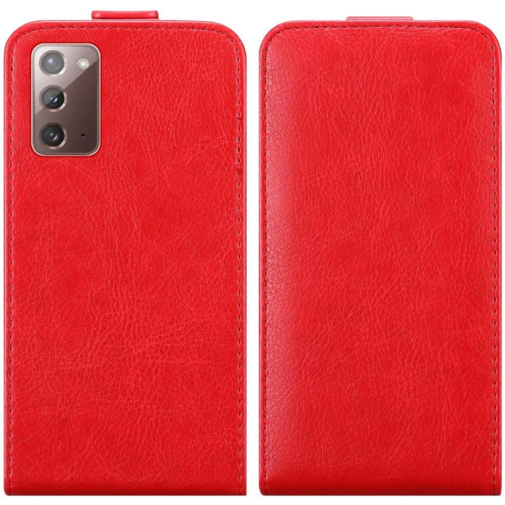Custodia Compatibile Con Samsung Galaxy Note 20 In Rosso Mela - Coperchio Protettivo In Design Flip Con Chiusura Magnetica - Foto 8