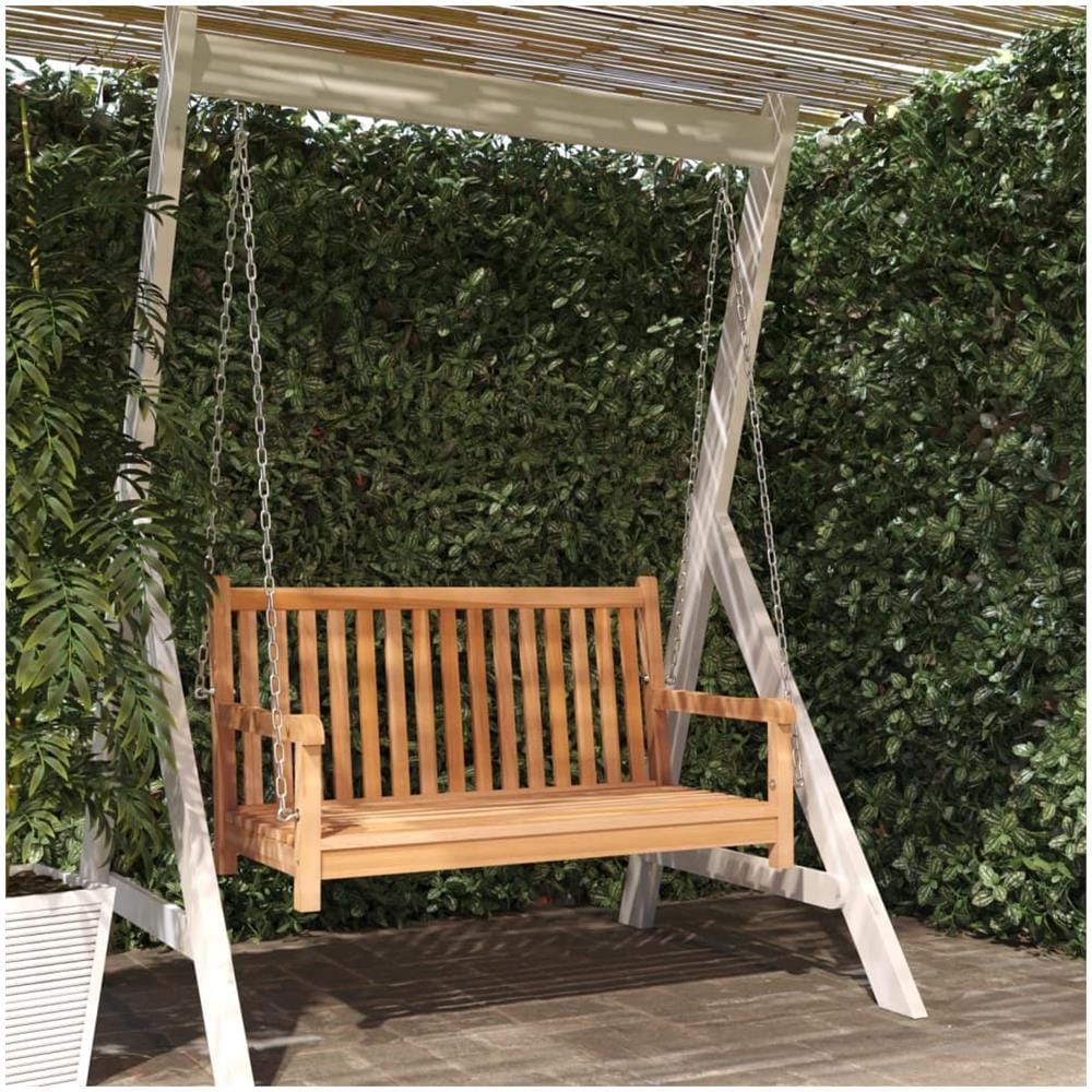 Dondolo Da Giardino In Legno Massello Di Teak 114x60x64 Cm - Foto 1